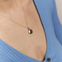 Mater Medallion Necklace | 14k Gold