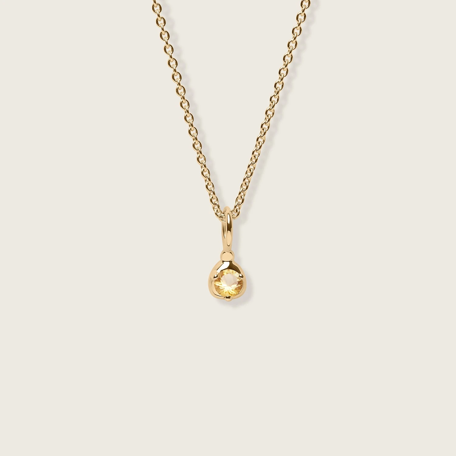 Mini Birthstone Necklace | 14k Gold 11 Mini Birthstone Necklace | 14k Gold - Image 11