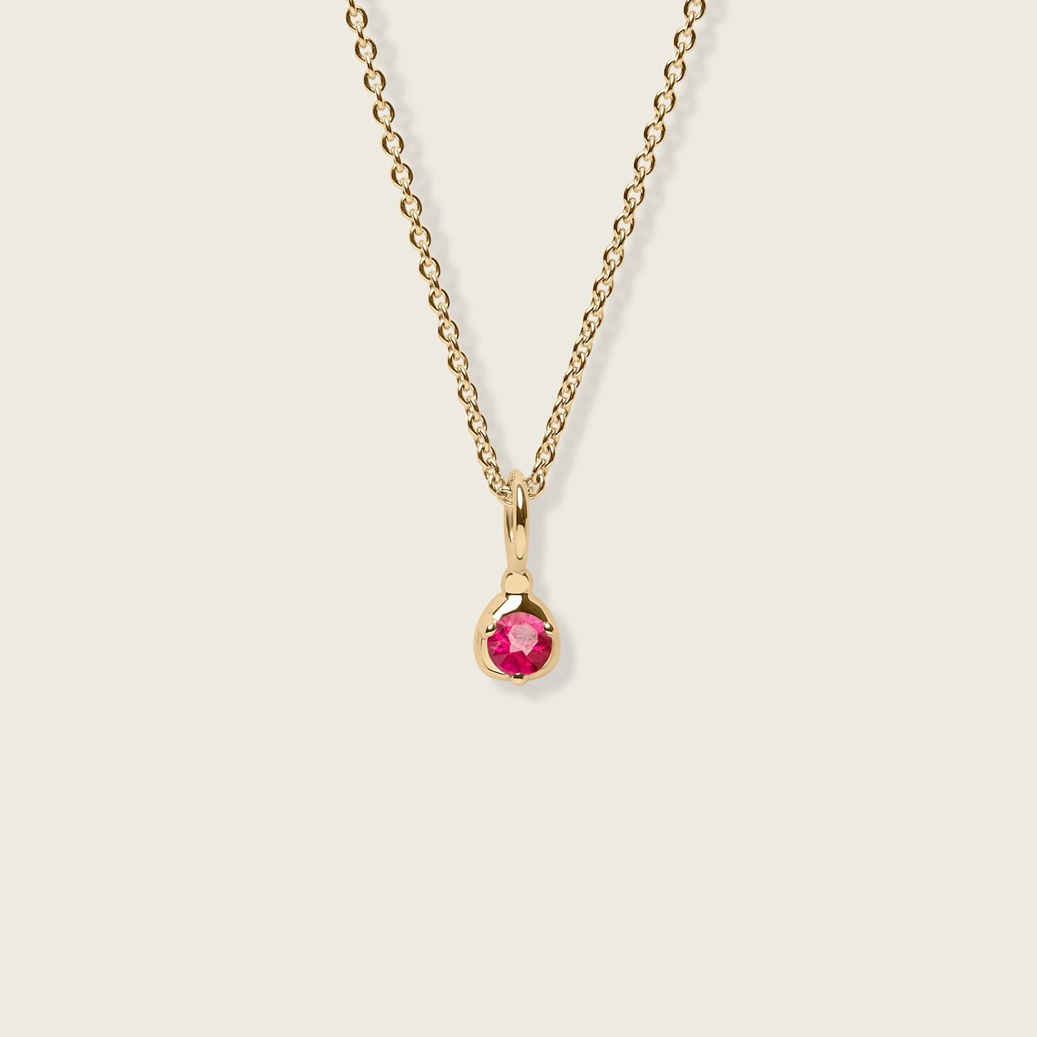Mini Birthstone Necklace | 14k Gold 16 Mini Birthstone Necklace | 14k Gold - Image 16