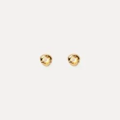 Mini Birthstone Stud Earrings | 14k Gold -STILNEST Jewelry Sales Mini Birthstone Stud Earrings 01 citrine 14k