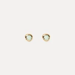 Mini Birthstone Stud Earrings | 14k Gold -STILNEST Jewelry Sales Mini Birthstone Stud Earrings 01 rysopras 14k