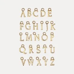 Mini Initial Hoop Earrings Big -STILNEST Jewelry Sales Mini Initials Hoop Overview 24k