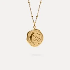 STILNEST Jewelry Sales 11 STILNEST Jewelry Sales -STILNEST Jewelry Sales Moon Large Seal Satellite Vermeil