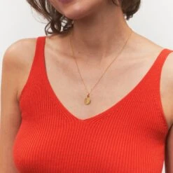 Moon Seal Necklace | 14k Gold -STILNEST Jewelry Sales Moon Seal Anchor 04 91ffec14 b974 4baa a181 a15ae5495ba4