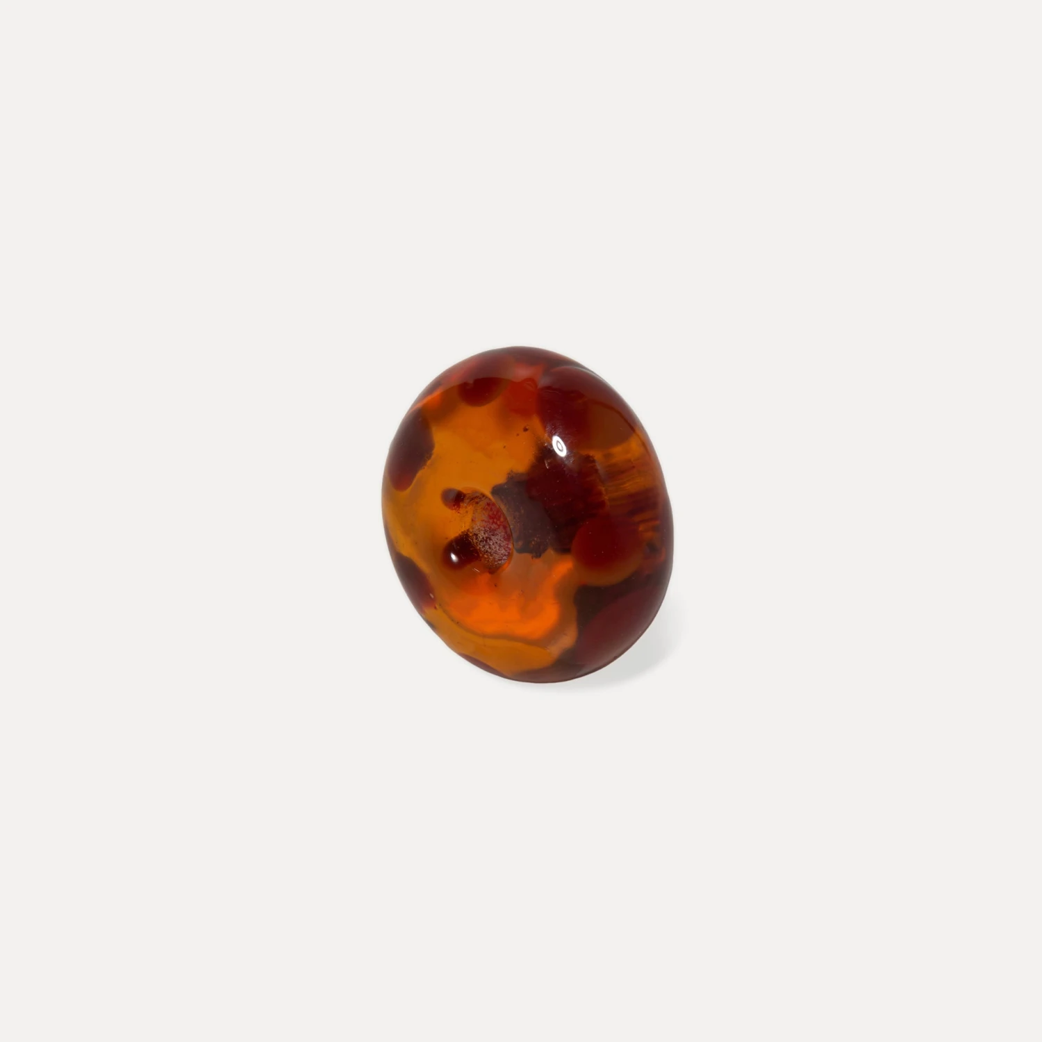 Rondella Murano Glass Dotted Caramel - Single 1 Rondella Murano Glass Dotted Caramel - Single