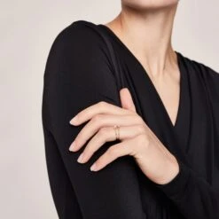 Moonstone Navette Solitaire Ring | 14k Gold -STILNEST Jewelry Sales Navette Ring Moonstone Amethyst