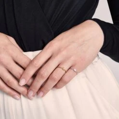 Moonstone Navette Solitaire Ring | 14k Gold -STILNEST Jewelry Sales Navette Ring Citrine Moonstone 1