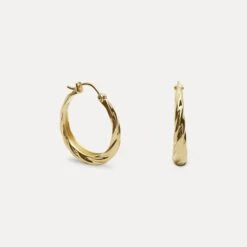 Nest Hoop Earrings | 14k Gold