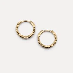 Ore Hoop Earrings | 14k Gold -STILNEST Jewelry Sales Ore Hoop Earrings 14k 01