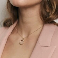 Quartz Organic Pendant | 14k Gold 7 Quartz Organic Pendant | 14k Gold -STILNEST Jewelry Sales Organic Onyx Crystal Pendant Necklace 02