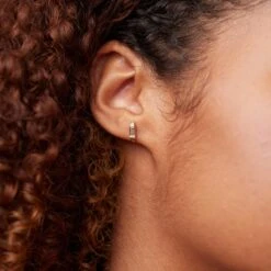 White Beryl Retro Stud Earrings - Single | 14k Gold -STILNEST Jewelry Sales Retro Stud Earrings 01 0d88239f e753 4ee8 be5a 9d094532136d