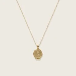 Floral Seal Locket Necklace | 14k Gold 10 Floral Seal Locket Necklace | 14k Gold -STILNEST Jewelry Sales Seal Locket Floral Anchor Chain 14CT 224c54ef b38e 4b12 882d 12ae714a2e53