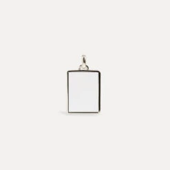 Chalcedony Tag Pendant 6 Chalcedony Tag Pendant -STILNEST Jewelry Sales Silver Indefinable Tag White Pendant 01
