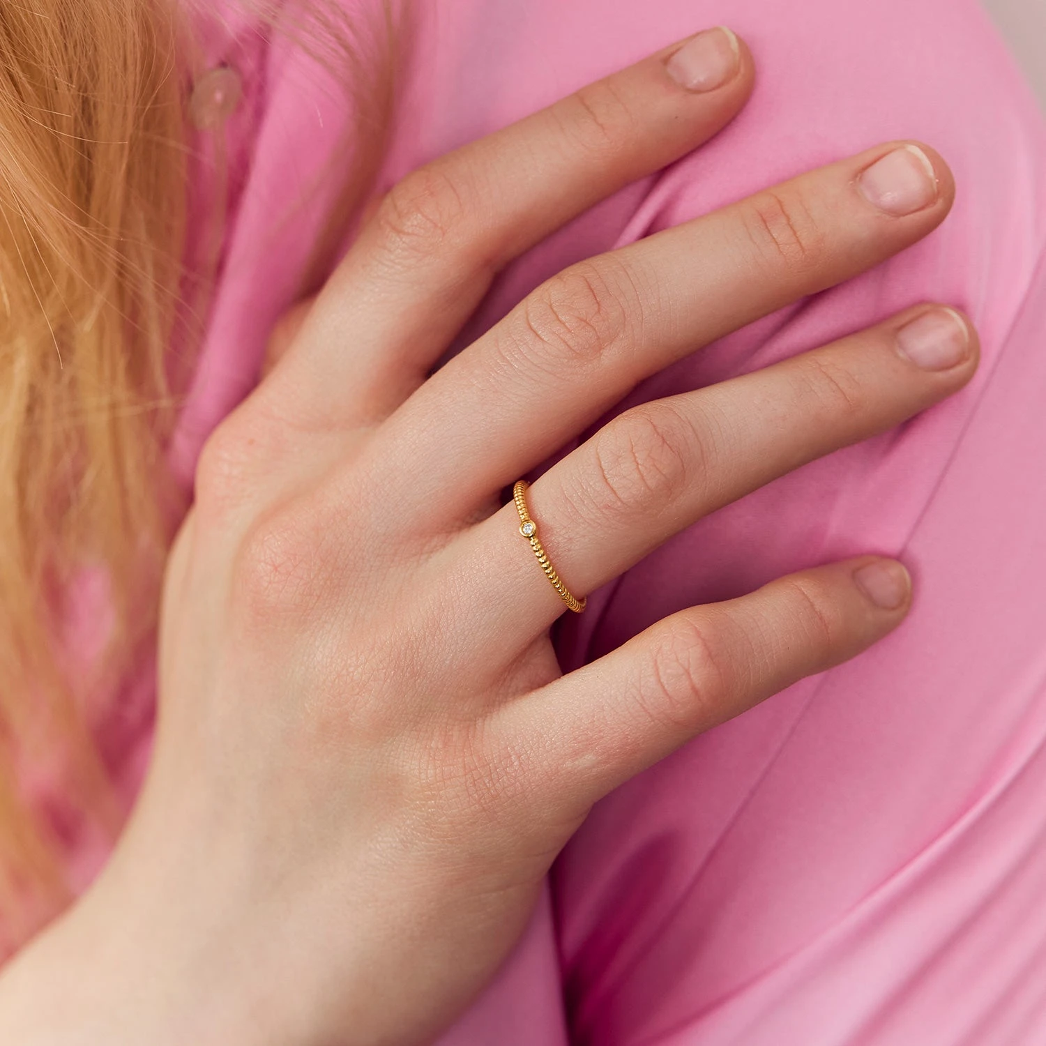 Mandarine Garnet Snake Tail Solitaire Ring | 14k Gold 6 Mandarine Garnet Snake Tail Solitaire Ring | 14k Gold - Image 6