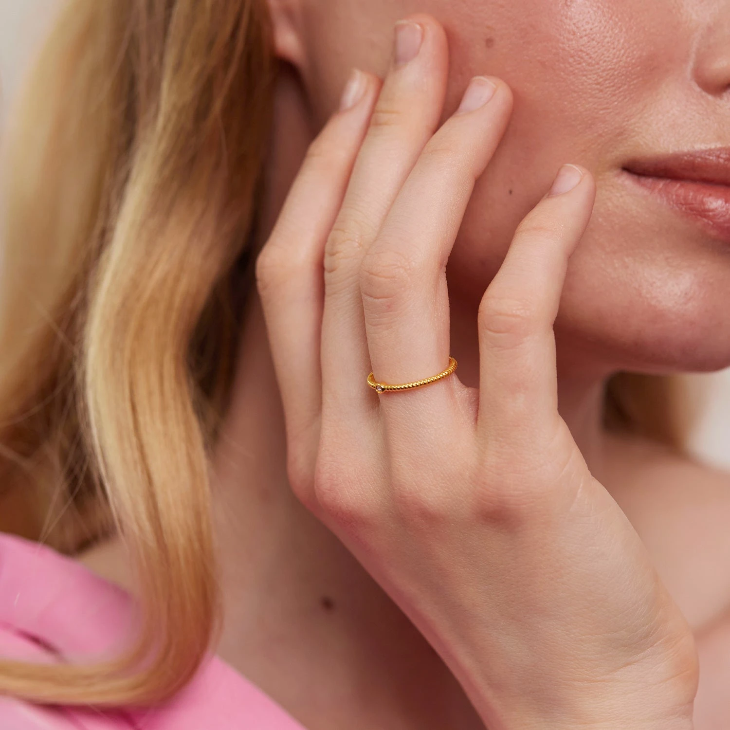 Mandarine Garnet Snake Tail Solitaire Ring | 14k Gold 7 Mandarine Garnet Snake Tail Solitaire Ring | 14k Gold - Image 7