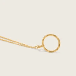 Snake Tail Circle Necklace