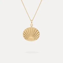Solar Necklace | 14k Gold