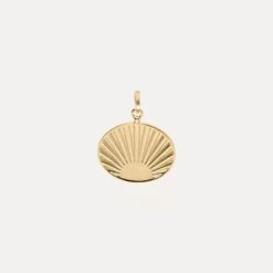 Solar Pendant | 14k Gold