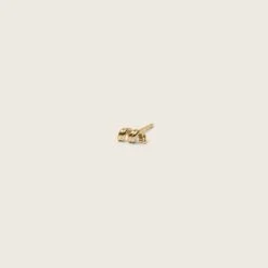 Spiral Stud Earrings - Single | 14k Gold
