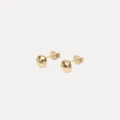 Textured Stud Earrings | 14k Gold