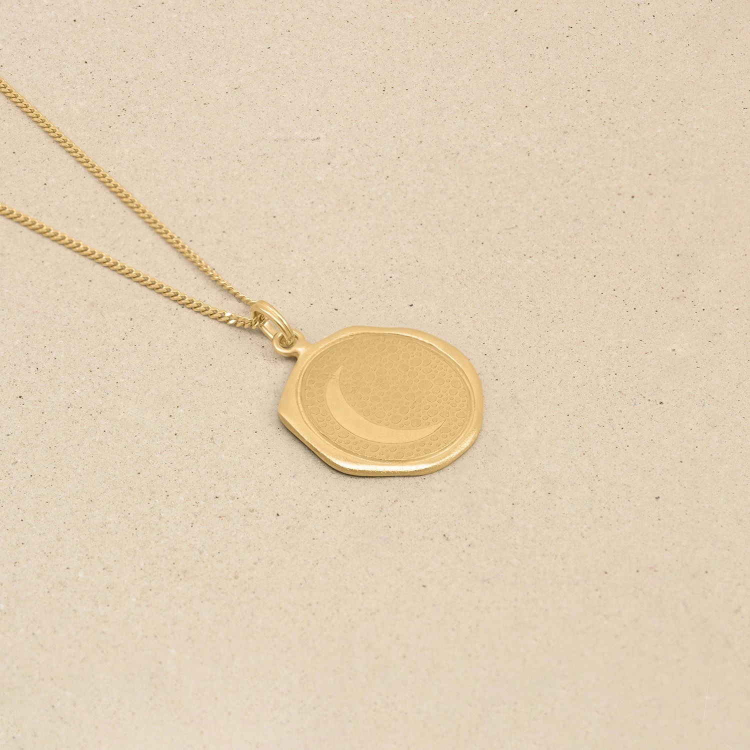 Moon Large Seal Necklace 4 Moon Large Seal Necklace - Image 4