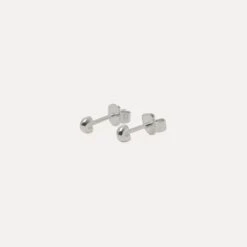 Tube Stud Earrings 13 Tube Stud Earrings -STILNEST Jewelry Sales Tube Earrings 01 Silver