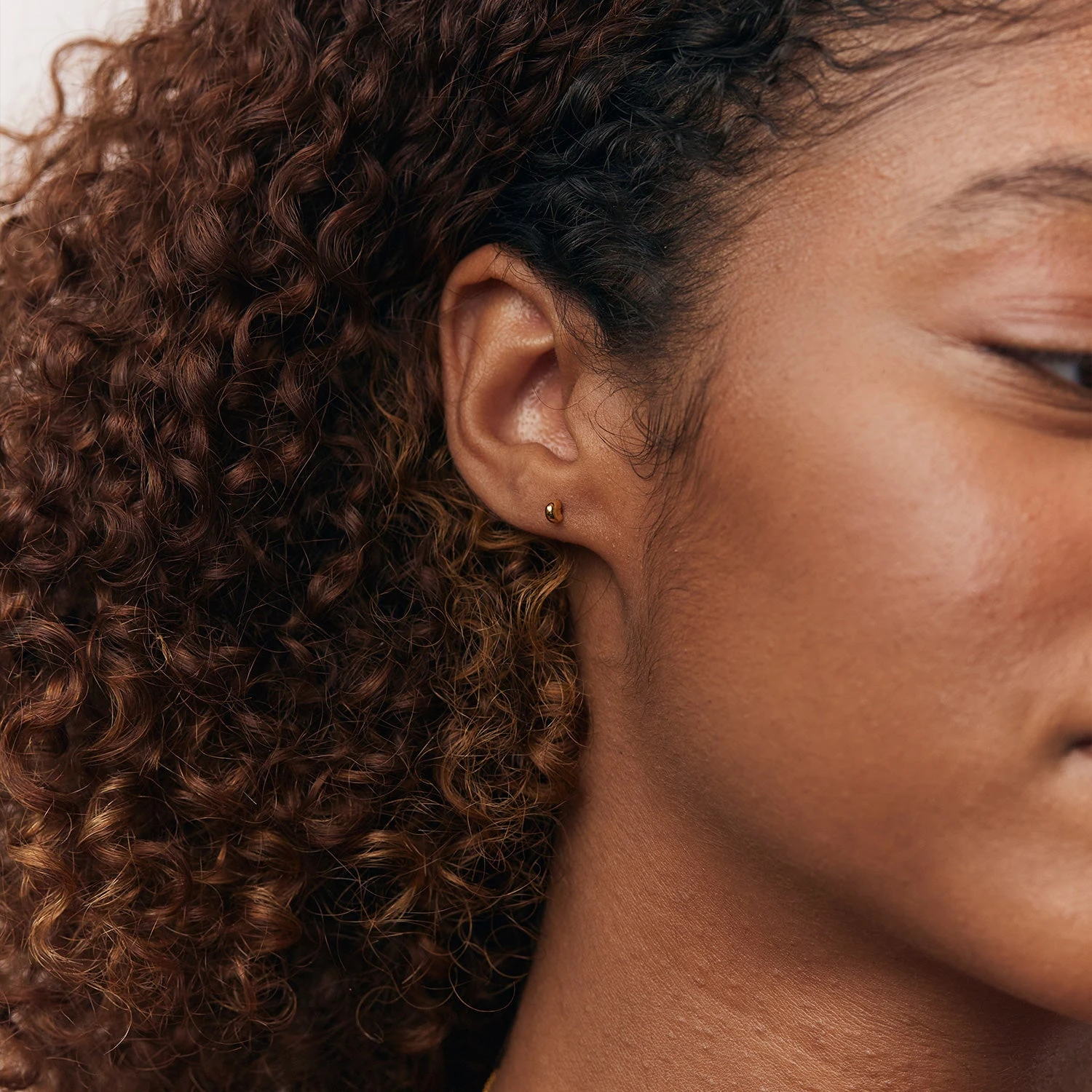 Tube Stud Earrings | 14k Gold 2 Tube Stud Earrings | 14k Gold - Image 2