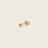 Tube Stud Earrings - Single | 14k Gold
