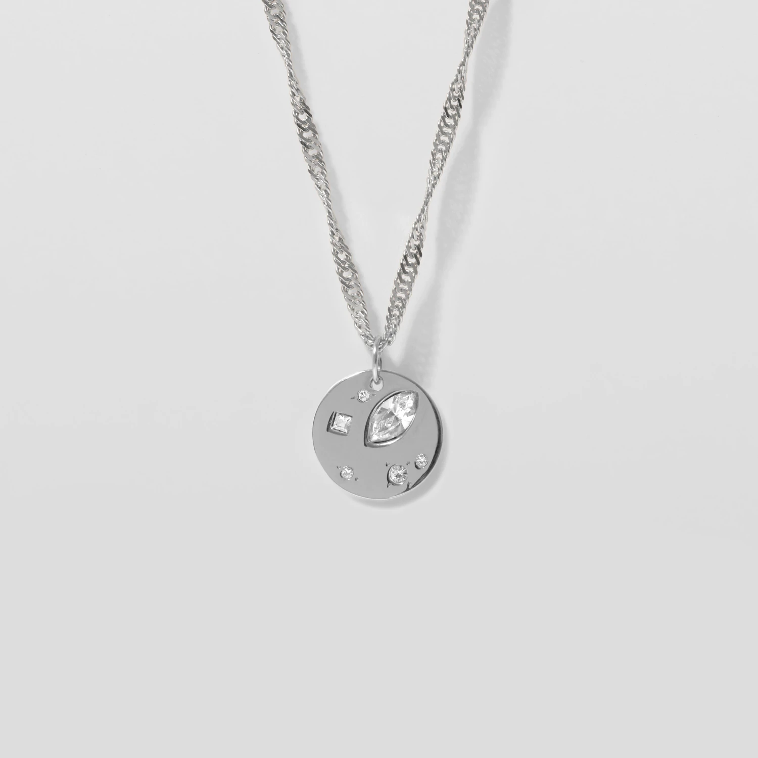 White Crystals Myriad Necklace 5 White Crystals Myriad Necklace - Image 5