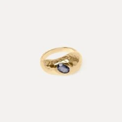 Iolith Violet Fizz Cocktail Ring | 14k Gold -STILNEST Jewelry Sales Violet Fizz Cocktail Ring 02 14K