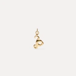 Zodiac Charm Pendant | 14k Gold -STILNEST Jewelry Sales Zodiac Charm Anhanger Taurus 01 14k