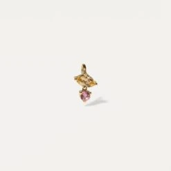 Citrine & Pink Tourmaline Joy Pendant | 14k Gold
