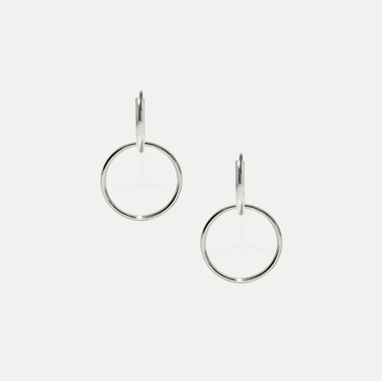 Basic Double Hoop Earrings 4 Basic Double Hoop Earrings - Image 4