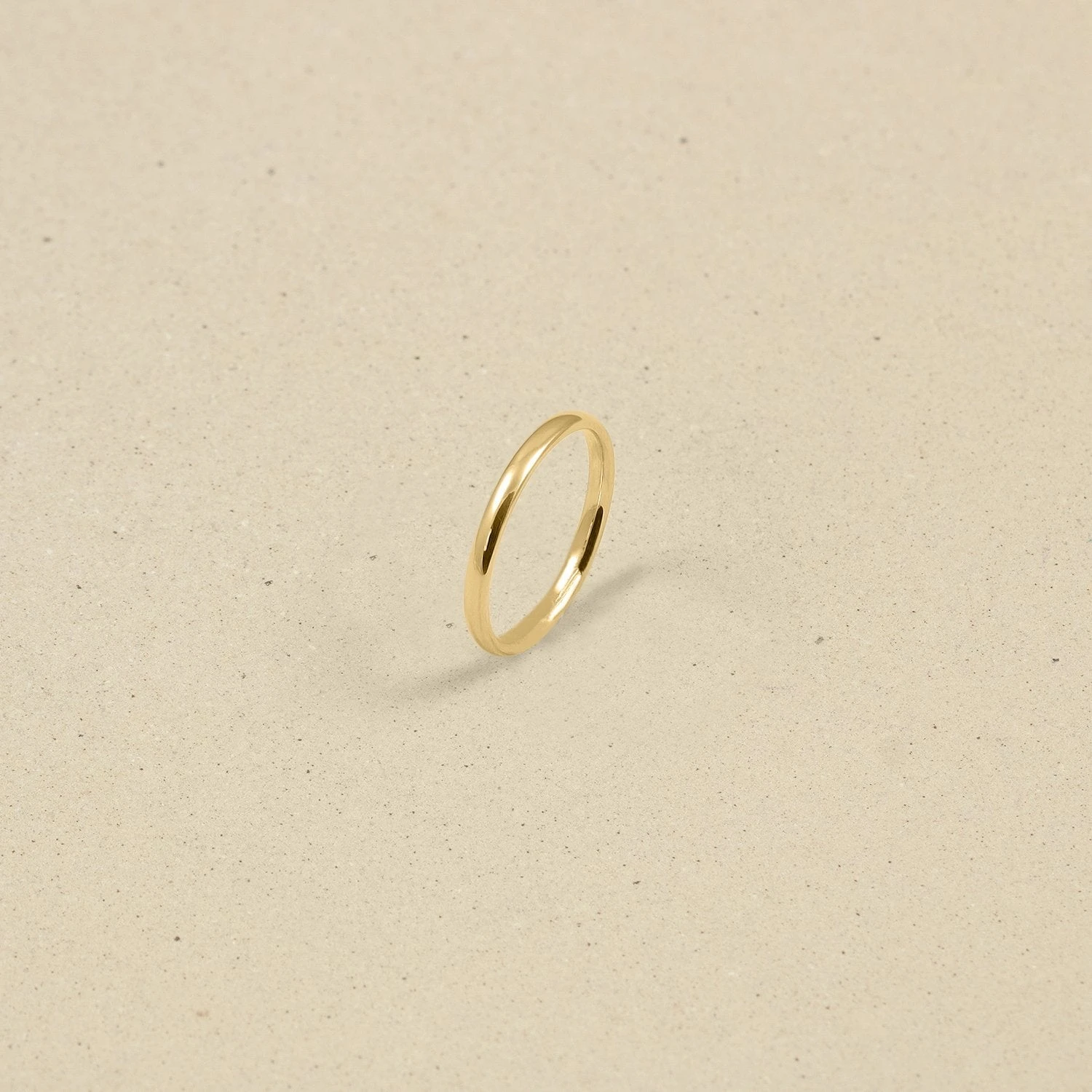 Simple Round Fair Band | 14k Gold 4 Simple Round Fair Band | 14k Gold - Image 4