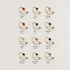 Zodiac Birthstone Ring 24k Gold Vermeil -STILNEST Jewelry Sales vermeil 06e04aa3 5fb9 420c a180 b7316663ec3b